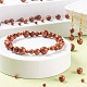 340 pièces 4 tailles brins de perles de pierre d'or synthétiques G-LS0001-11-6