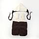 Costume de bonnet de bébé en crochet AJEW-R030-43-2