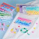 80шт 4 стильных круглых силиконовых фокусных бусины SIL-SZ0001-22K-6