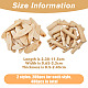 SUPERFINDINGS 2 Styles 400g Driftwood Pieces for Crafts Multiple Sizes Natural Twigs Sticks Oval Wooden Craft Slices Aquariums for DIY Crafts School Projects Festival Decoration WOOD-FH0002-02-2