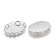 304 Stainless Steel Cabochon Settings STAS-P249-13A-S-2