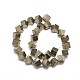 Natural Pyrite Cube Beads Strands G-I125-98-8x8mm-2