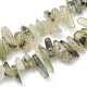 Chapelets de perles en préhnite naturelle G-S338-04-1