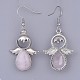 Natural & Synthetic Gemstone Dangle Earring EJEW-JE03160-3