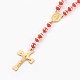 304 collane di perline rosario in acciaio inox NJEW-F240-03G-3