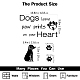 Superdant Hunde-Wandaufkleber DIY-WH0377-107-2