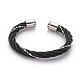 304 Stainless Steel Cuff Bangles BJEW-L642-01-2