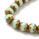 Chapelets de perles en verre opaque de couleur unie GLAA-G098-02A-3