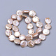 Fili di perle di keshi di perle barocche naturali PEAR-S012-23B-2