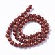 Chapelets de perles en jaspe rouge naturel G-F348-01-6mm-AA-3