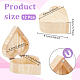 Holzverpackungsboxen mit Klappdeckel&nbsp;CON-WH0107-74-3