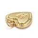 Rack Plating Real 18K Gold Plated Brass Pendants KK-E260-01G-W-3