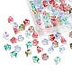 80 pièces 4 couleurs galvanoplastie perles de verre EGLA-YW0001-32-5