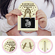 Arch Shape Wood Announcement Picture Frame Stand DJEW-WH0070-002-3