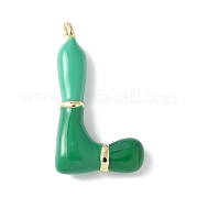 Латунь эмаль подвески KK-E093-03G-L-01