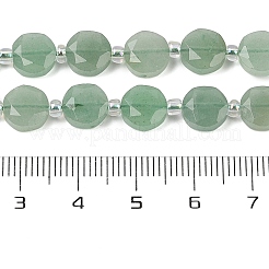 Natürlichen grünen Aventurin Perlen Stränge&nbsp;G-N342-77B