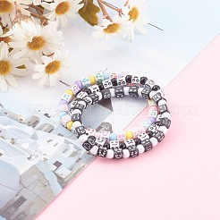 Set di bracciali con perline elastiche acriliche&nbsp;BJEW-JB06115
