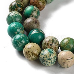 Gefärbte natürliche Regalit/Imperial Jaspis/Meeressediment Jaspis Perlen Stränge&nbsp;G-B124-C01-10