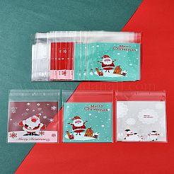 3 Beutel 3 Stile Rechteckige Opp Zellophantüten für Weihnachten&nbsp;OPC-FS0001-01B