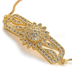 Schieberarmbänder mit Zirkonia-Gliedern&nbsp;BJEW-H601-01H-KCG