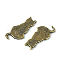 Kätzchen Cabochons aus Aluminium&nbsp;PALLOY-WH0051-01AB-06