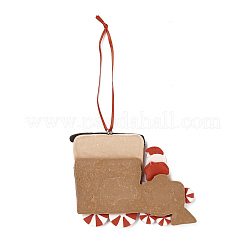 Décorations de pendentif en argile polymère faites à la main pour voiture de Noël&nbsp;HJEW-P017-03C