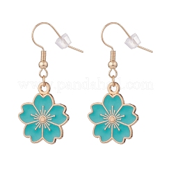 Sakura-Blumen-Emaille-Ohrringe&nbsp;EJEW-JE04863