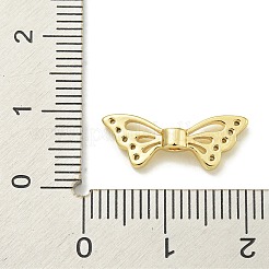 Placcatura a cremagliera in ottone con micro pavé di zirconi cubici&nbsp;KK-K386-18G