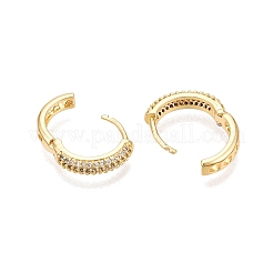 Orecchini a cerchio anello in ottone&nbsp;EJEW-N054-58G