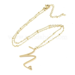 Colliers pendentifs en acier inoxydable 304&nbsp;LS-NJEW-H029-02G-N