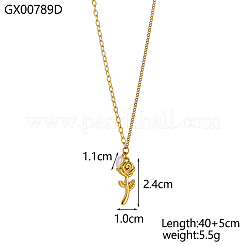 Halsketten aus Edelstahl 304 und Muschelperlen&nbsp;NJEW-OY002-58G