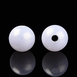 Perline acriliche opache arcobaleno in stile gommato&nbsp;MACR-T010-8mm-08-01