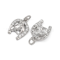 Shegrace Messing-Anhänger mit Mikropavé-Fassung aus klaren Zirkonia&nbsp;XGRQ4S186-748P