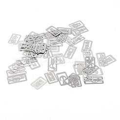 Hohle Metall-Lesezeichen Edelstahl-Lesezeichen&nbsp;AJEW-WH0181-78B