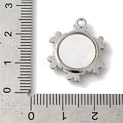 Anhänger aus plattierter Legierung mit Blumenständer&nbsp;FIND-I039-023A-P
