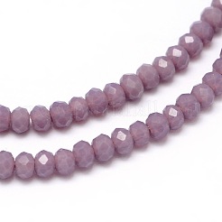 Chapelets de perles en rondelles facettées en verre&nbsp;X-GLAA-M028-2mm-A02