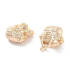 Colgante micropavé cubic zirconia de latón&nbsp;KK-M102-44G