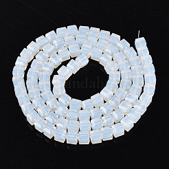 Chapelets de perles en verre imitation jade&nbsp;GLAA-R041-8x8mm-B02