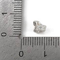 Gestell aus Messing mit klaren Zirkonia-Perlen&nbsp;KK-L236-03A-S