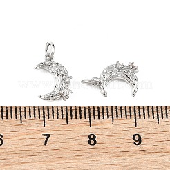 Shegrace Messing-Anhänger mit Mikropavé-Fassung aus klaren Zirkonia&nbsp;XGRQ4N032-702P