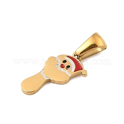 Pendentifs en acier inoxydable 304 sur le thème de Noël&nbsp;STAS-R007-01Y-G