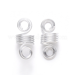 Perles de dreadlock de tresse de cheveux en aluminium&nbsp;X-ALUM-S017-001B