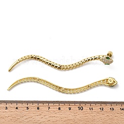 Orecchini zirconi in ottone&nbsp;EJEW-K319-02G