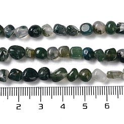 Natur Moos Achat Perlen Stränge&nbsp;G-D081-A02