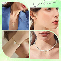 26 pièce 26 styles véritables breloques en laiton plaqué or 18 carats avec micro pavé de zircones cubiques transparentes&nbsp;KK-BBC0018-09