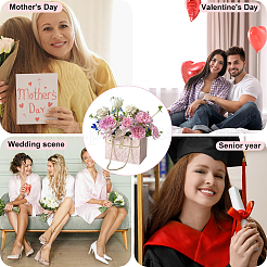 12 Stück 4 Farben taschenförmige Papierblumenverpackungs-Geschenktüten für Blumenstrauß&nbsp;ABAG-GF0001-28