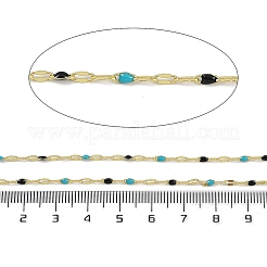 Chaînes plaquées en laiton à crémaillère&nbsp;AJEW-Q153-03G-06
