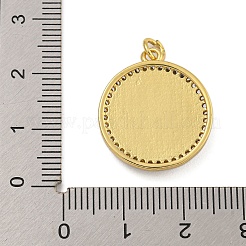 Gestellplattierung Messing klare Zirkonia Augenanhänger&nbsp;KK-C074-51G