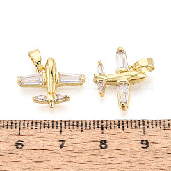 Ottone micro spianare pendenti zirconi&nbsp;KK-T073-51G