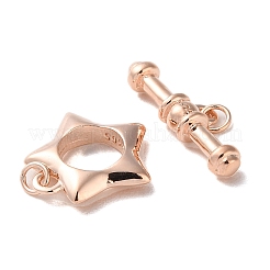 925 Sterling Silber Knebelverschlüsse&nbsp;STER-D005-06RG